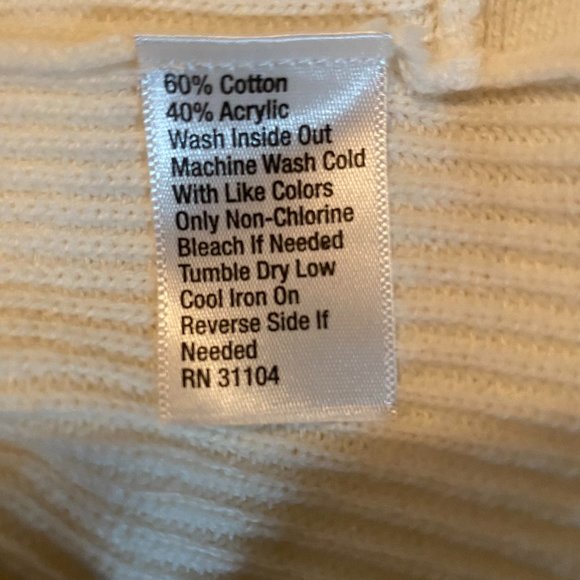 KAARI blue Womens TURTLE NECK SWEATER Sz L  ATLAS IVORY  Everyday Essentials NWT - Picture 5 of 5